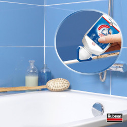 Silicone mastic salle de bain Re-new RUBSON, blanc, 80 ml - RUBSON