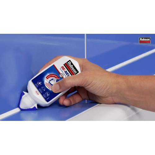 Silicone mastic salle de bain Re-new RUBSON, blanc, 80 ml - RUBSON