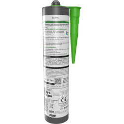 Silicone d'étanchéité 890950 GEB blanc, 310 ml - GEB
