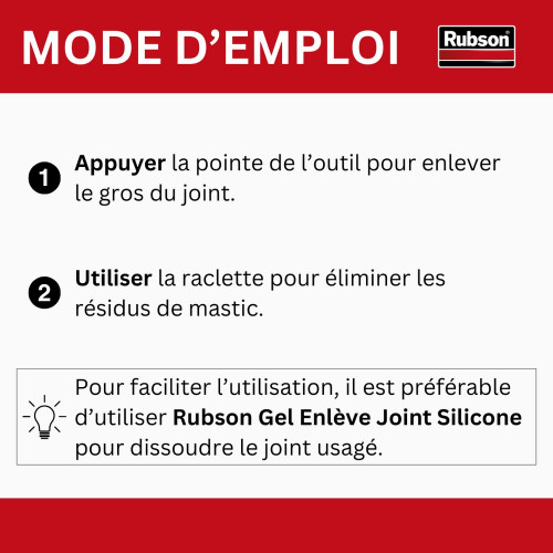 Enlève-joints pour mastic RUBSON, noir 1 - RUBSON