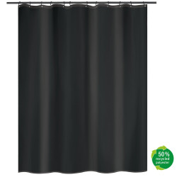 Rideau de douche 120 x 200 cm noir MSV - MSV