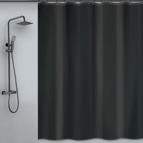 Rideau de douche 120 x 200 cm noir MSV - MSV