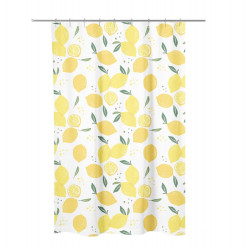 Rideau de douche 120 x 200 cm Citron zelie AZAO - AZAO