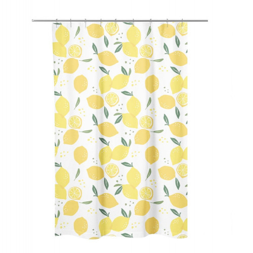 Rideau de douche 120 x 200 cm Citron zelie AZAO - AZAO