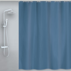 Rideau de douche 120 x 200 cm bleu MSV - MSV