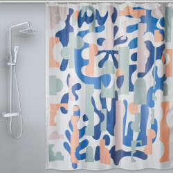 Rideau de douche 180 x 200 cm terracotta Solea MSV - MSV