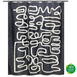 Rideau de douche 180 x 200 cm multicouleur Chiara MSV de marque MSV, référence: B9891900
