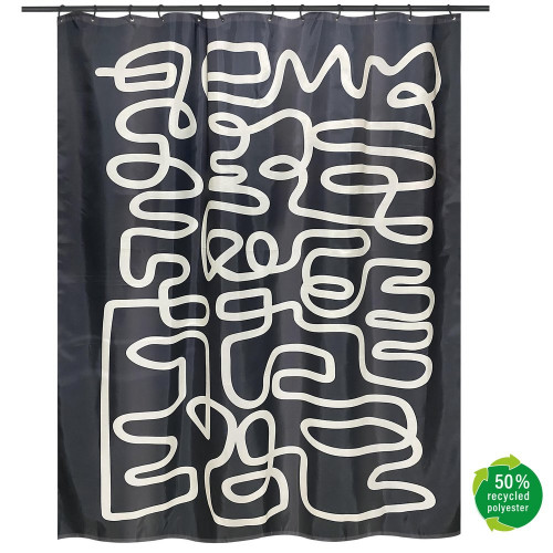 Rideau de douche 180 x 200 cm multicouleur Chiara MSV - MSV