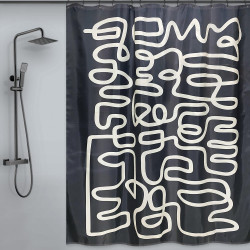 Rideau de douche 180 x 200 cm multicouleur Chiara MSV - MSV