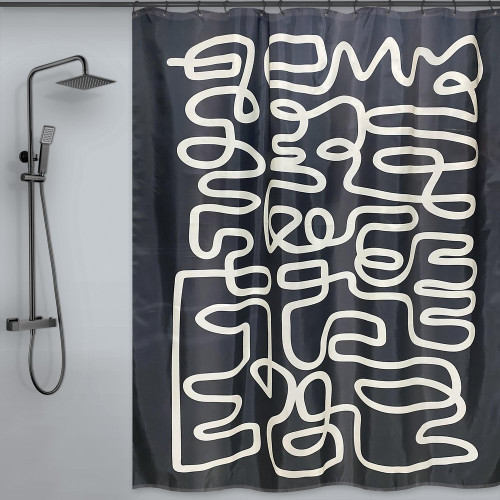 Rideau de douche 180 x 200 cm multicouleur Chiara MSV - MSV