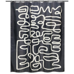 Rideau de douche 180 x 200 cm multicouleur Chiara MSV - MSV