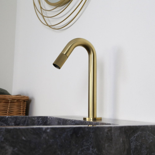 Robinet lave-mains or brossé, eau froide, Esseline, ESSEBAGNO - ESSEBAGNO