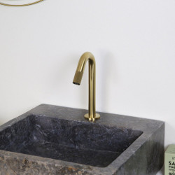 Robinet lave-mains or brossé, eau froide, Esseline, ESSEBAGNO - ESSEBAGNO