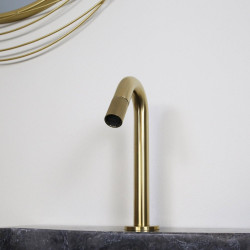 Robinet lave-mains or brossé, eau froide, Esseline, ESSEBAGNO - ESSEBAGNO