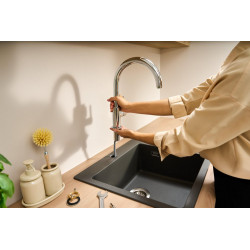 Mitigeur de cuisine, col de cygne STAMIS S 210, chromé - HANSGROHE
