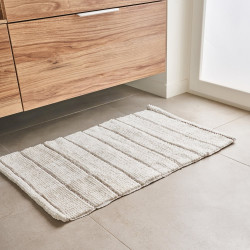 Tapis de bain, Felipe AZAO, l.50 x L.80 cm, ivoire - AZAO
