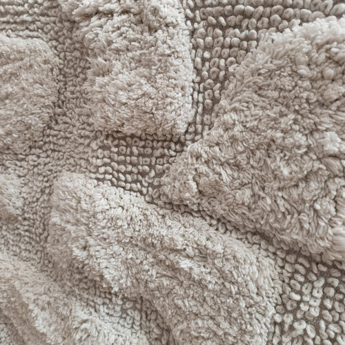 Tapis de bain l.50 x L.80 cm ivoire Tindou AZAO - AZAO