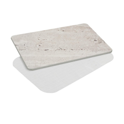Tapis de bain l.39 x L.60 cm gris Diatomite puna WENKO - WENKO