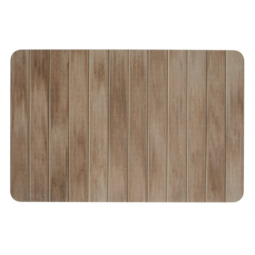 Tapis de bain l.39 x L.60 cm marron Diatomite argiri WENKO - WENKO