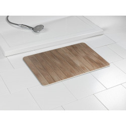 Tapis de bain l.39 x L.60 cm marron Diatomite argiri WENKO - WENKO