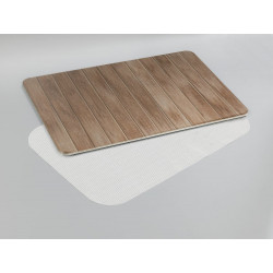 Tapis de bain l.39 x L.60 cm marron Diatomite argiri WENKO - WENKO
