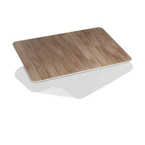 Tapis de bain l.39 x L.60 cm marron Diatomite argiri WENKO - WENKO