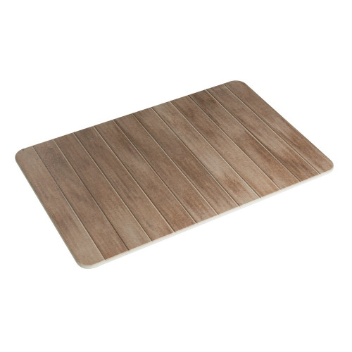 Tapis de bain l.39 x L.60 cm marron Diatomite argiri WENKO - WENKO