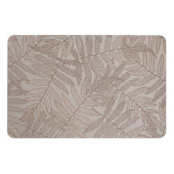 Tapis de bain l.39 x L.60 cm feuillage beige Diatomite dafni WENKO de marque WENKO, référence: B9893600