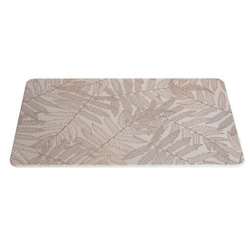 Tapis de bain l.39 x L.60 cm feuillage beige Diatomite dafni WENKO - WENKO