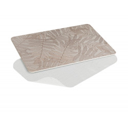 Tapis de bain l.39 x L.60 cm feuillage beige Diatomite dafni WENKO - WENKO