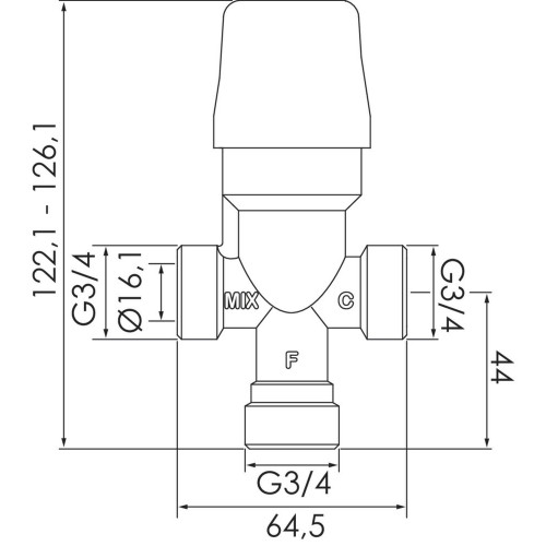Limiteur temperature 20/27 regl 25-55 - SOMATHERM FOR YOU