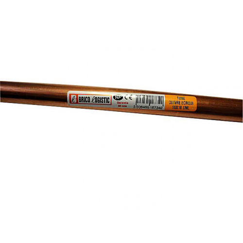 Tube D'Alimentation Cuivre Écroui, Diam.16 X 18 Mm, En Barre De 1 M - Sans marque