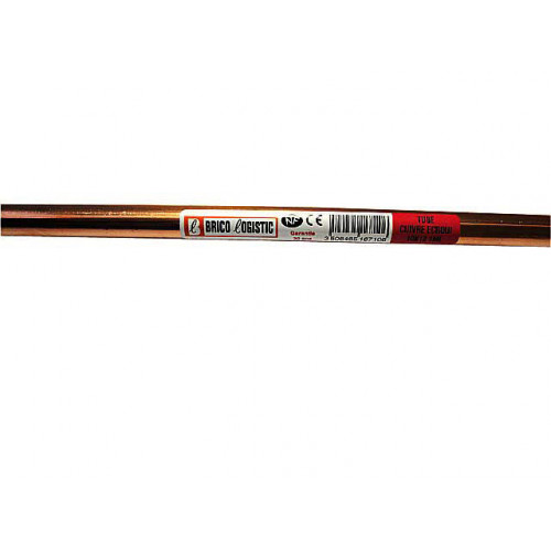 Tube d'alimentation cuivre ecroui, Diam.10 x 12 mm, en barre de 1 m - Sans marque