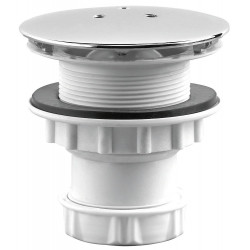 Bonde pour receveur de douche capot en metal chromé, VALENTIN, diam. 60 mm de marque VALENTIN, référence: B9896900