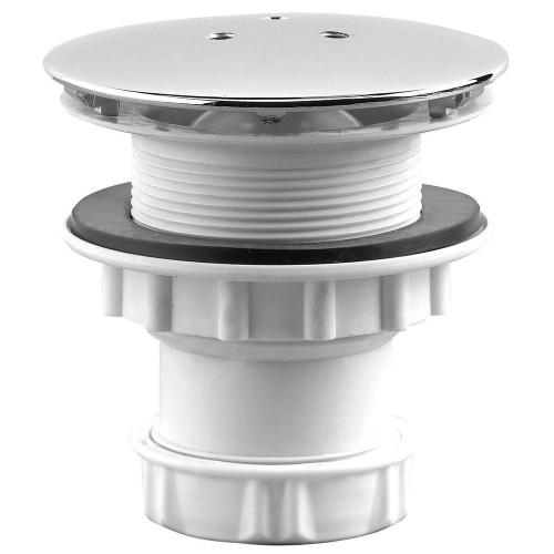Bonde pour receveur de douche capot en metal chromé, VALENTIN, diam. 60 mm - VALENTIN