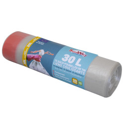 15 sacs poubelle de tri transparents lien coulissant 30 litres de marque Sans marque, référence: J9828300