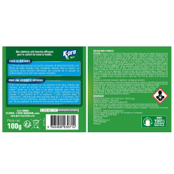 Terre de diatomée en poudre multisurface pour rampants, KAPO VERT, 100 g - K.PRO