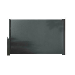 Ecran brise-vue à dérouler gris anthracite, H.1.8 x L.3 m - Sans marque
