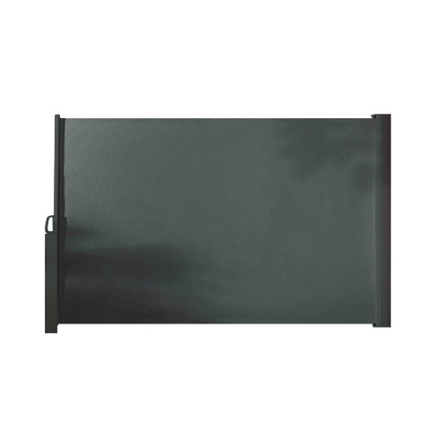 Ecran brise-vue à dérouler gris anthracite, H.1.8 x L.3 m - Sans marque