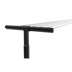 Lot de 2 poteaux aluminium à sceller noi - BRABANTIA