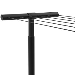 Lot de 2 poteaux aluminium à sceller noi - BRABANTIA