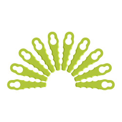 Lot de 10 lames de rechange RYOBI pour tetes RAC155 et RAC157 de marque RYOBI, référence: J9855500