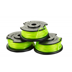 Lot de 3 bobines simple fil pour coupe bordure RYOBI RTL de marque RYOBI, référence: J9855600