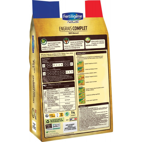 Engrais potager FERTILIGENE 100 m² - FERTILIGENE