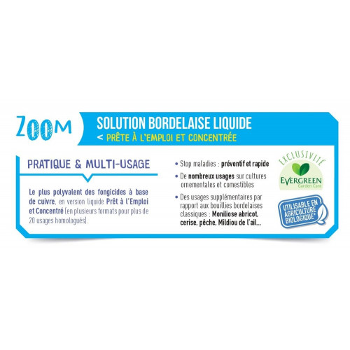 Bouillie bordelaise FERTILIGENE , pour potager et verger, 800 ml - FERTILIGENE