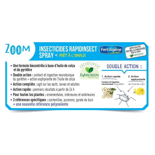 Traitement des insectes anticochenille FERTILIGENE , pourtous végétaux, 700 ml - FERTILIGENE