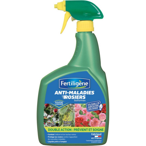 Traitement des maladies rosiers FERTILIGENE , pourarbres et arbustes, 800ml - FERTILIGENE