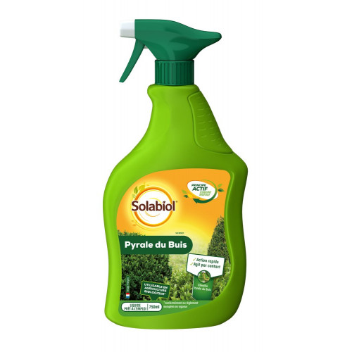 Traitement des insectes pyrale du buis pour arbres et arbustes, SOLABIOL, 750ML - SOLABIOL