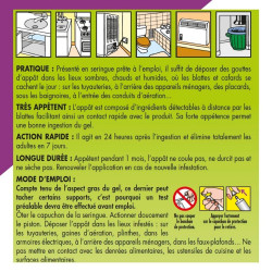 Seringue gel appât cafard, agit en 24 h par ingestion, traite 150 m² - ACTO