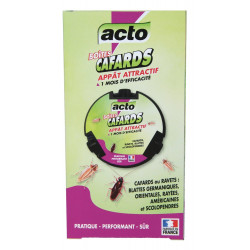 Lot de 2 boites appât cafards, blattes et scolopendres - ACTO